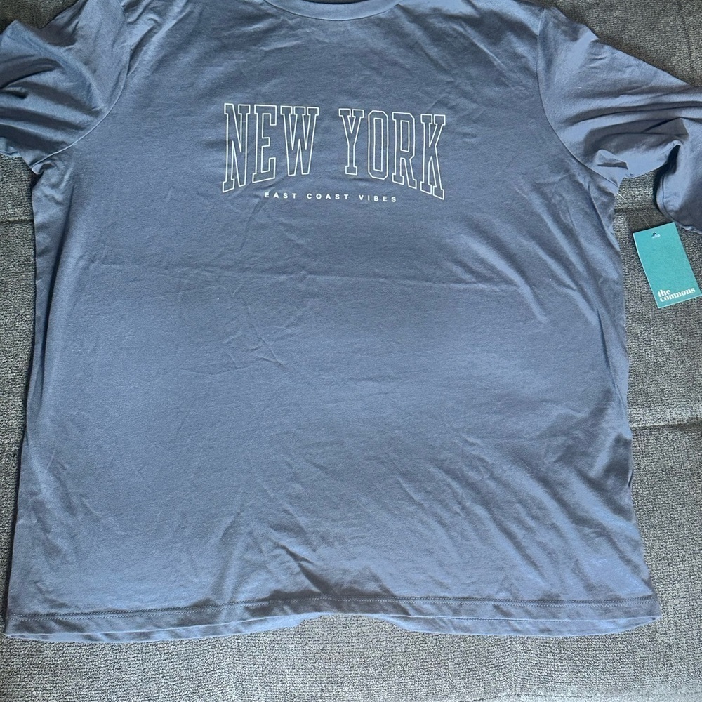 Gray New York Long Sleeve Tee